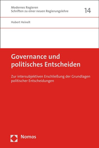 Produktbild: Governance und politisches Entscheiden