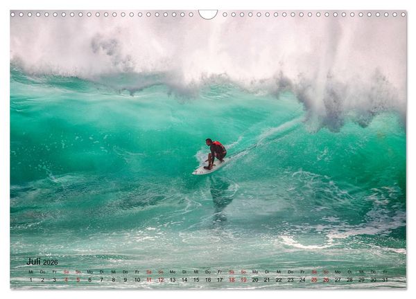 Produktbild: Surfen - die perfekte Welle (Wandkalender 2026 DIN A3 quer), CALVENDO Monatskalender