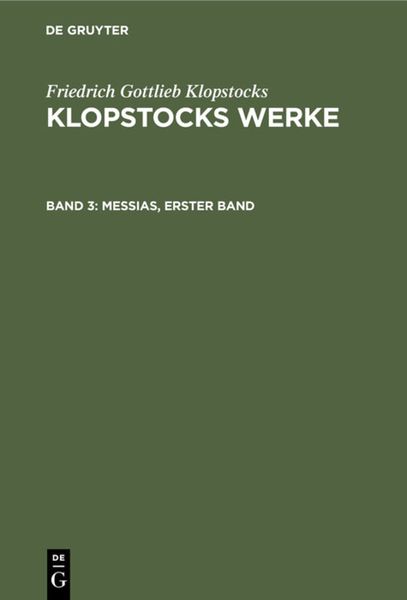 Produktbild: Messias, erster Band