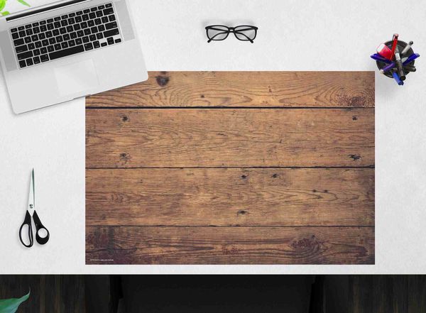 Produktbild: Cover-your-desk Schreibtischunterlage f&uuml;r Kinder und Erwachsene Holzoptik braun, aus hochwertigem Vinyl , 60 x 40 cm