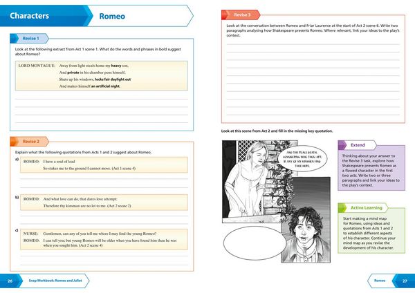 Produktbild: Romeo and Juliet AQA GCSE 9 - 1 English Literature Workbook