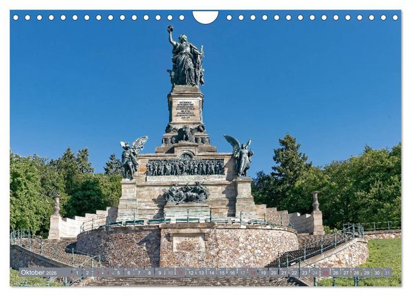 Produktbild: R&uuml;desheim - Rhein, Riesling, Romantik (Wandkalender 2026 DIN A4 quer), CALVENDO Monatskalender