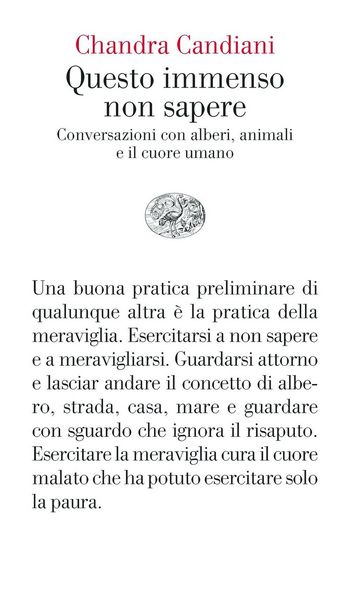 Produktbild: Questo immenso non sapere. Conversazioni con alberi, animali e il cuore umano