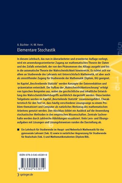 Produktbild: Elementare Stochastik