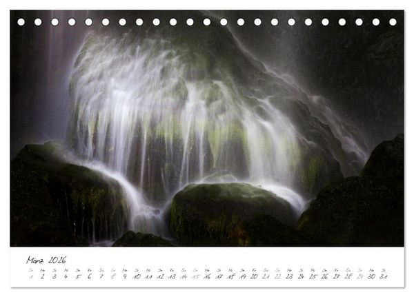 Produktbild: Wasserf&auml;lle klein und gro&szlig; (Tischkalender 2026 DIN A5 quer), CALVENDO Monatskalender