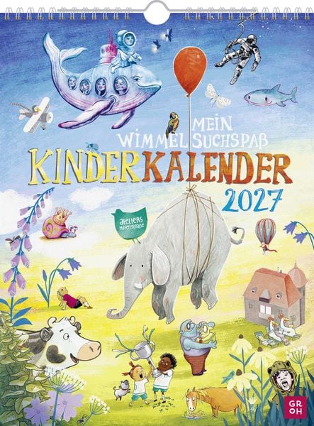 Wandkalender 2027: Mein Wimmel-Suchspaß Kinderkalender