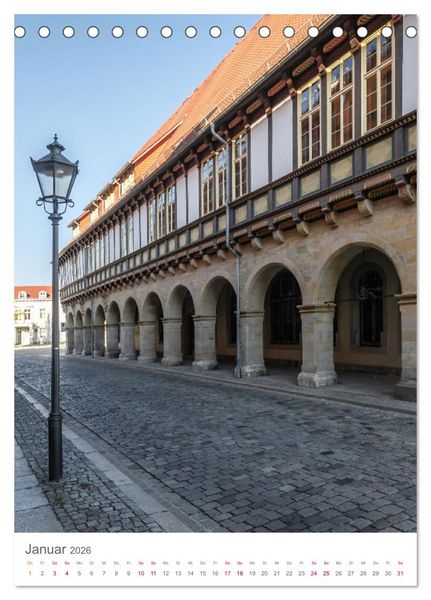 Produktbild: Fachwerk in Halberstadt (Tischkalender 2026 DIN A5 hoch), CALVENDO Monatskalender