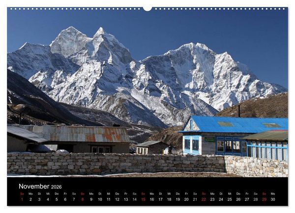 Produktbild: Die sch&ouml;nsten Berge des Khumbu Himal (hochwertiger Premium Wandkalender 2026 DIN A2 quer), Kunstdruck in Hochglanz