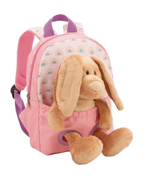 Produktbild: NICI Rucksack mit Pl&uuml;schtier Hase rosa 21x26cm