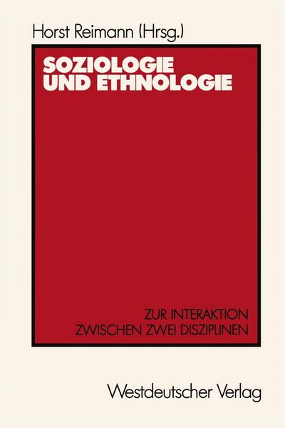 Produktbild: Soziologie und Ethnologie