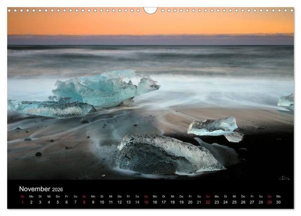 Produktbild: Island - Iceland (Wandkalender 2026 DIN A3 quer), CALVENDO Monatskalender