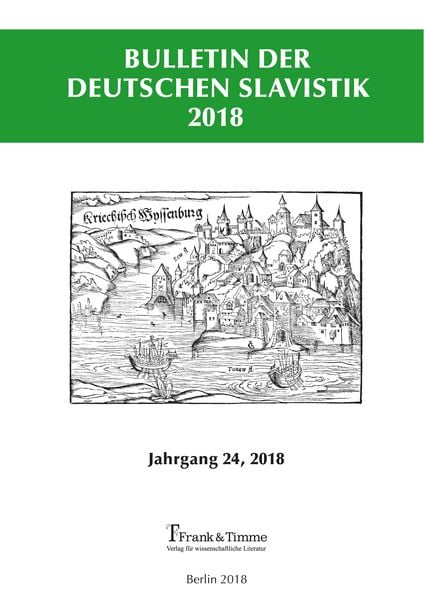 Produktbild: Bulletin der Deutschen Slavistik 2018