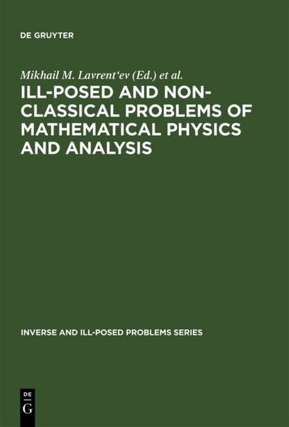 Produktbild: Ill-Posed and Non-Classical Problems of Mathematical Physics and Analysis