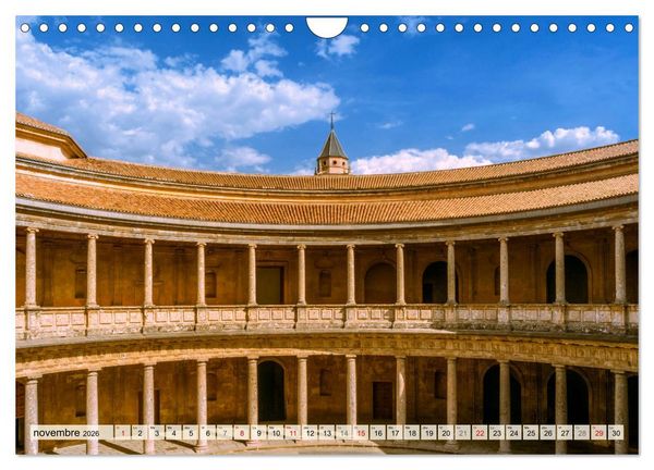 Produktbild: La belle Andalousie: S&eacute;ville - M&aacute;laga - Grenade - Ronda - Antequera (Calendrier mural 2026 DIN A4 vertical), CALVENDO calendrier mensuel