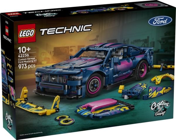LEGO Technic 42236 Ford Mustang GT Auto aus der Tuning-Werkstatt, anpassbares Spielzeugauto