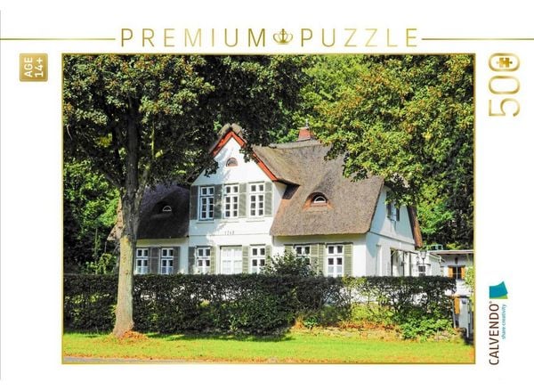 CALVENDO Puzzle Reinbek, Tischlerkate | 500 Teile Lege-Größe 48 × 36 cm Foto-Puzzle für Erwachsene