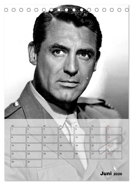 Produktbild: Filmstars - Legenden der goldenen Filmjahre (Tischkalender 2026 DIN A5 hoch), CALVENDO Monatskalender