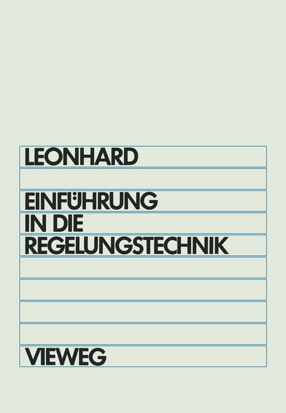 Produktbild: Einf&uuml;hrung in die Regelungstechnik