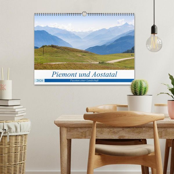 Produktbild: Piemont und Aostatal (Wandkalender 2026 DIN A3 quer), CALVENDO Monatskalender