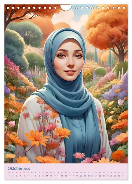 Produktbild: Stolze Muslima (Wandkalender 2026 DIN A4 hoch), CALVENDO Monatskalender