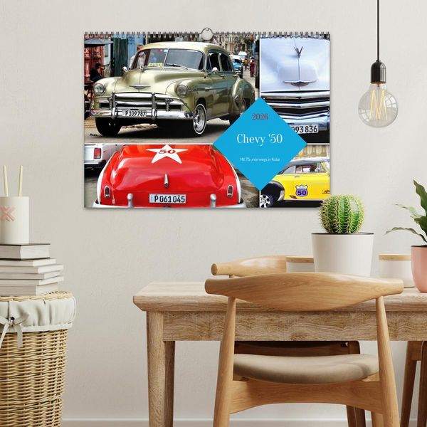 Produktbild: Chevy '50 - Mit 75 unterwegs in Kuba (Wandkalender 2026 DIN A3 quer), CALVENDO Monatskalender