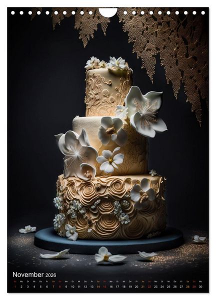 Produktbild: Zur Hochzeit eine Torte (Wandkalender 2026 DIN A4 hoch), CALVENDO Monatskalender