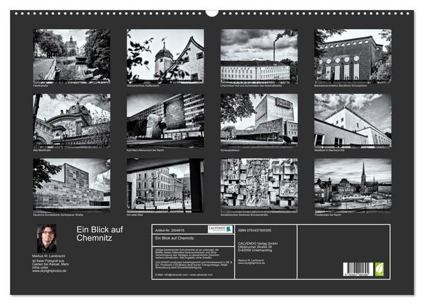 Produktbild: Ein Blick auf Chemnitz (Wandkalender 2026 DIN A2 quer), CALVENDO Monatskalender