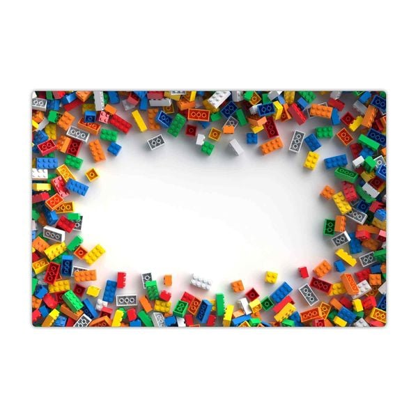 Produktbild: Cover-your-desk Schreibtischunterlage f&uuml;r Kinder und Erwachsene Klemmbausteine, aus hochwertigem Vinyl , 60 x 40 cm