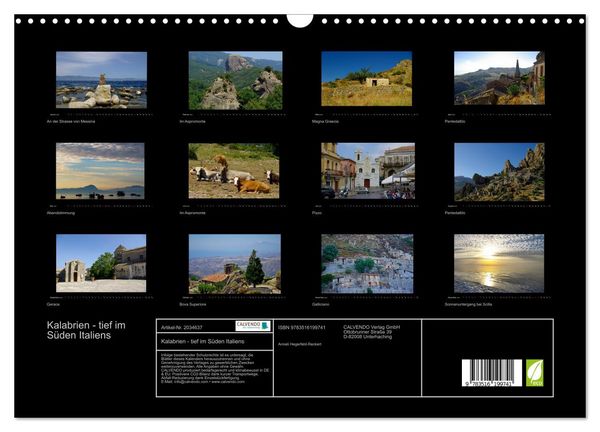 Produktbild: Kalabrien - tief im S&uuml;den Italiens (Wandkalender 2026 DIN A3 quer), CALVENDO Monatskalender