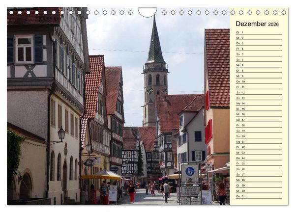 Produktbild: Unterwegs in Schorndorf (Wandkalender 2026 DIN A4 quer), CALVENDO Monatskalender