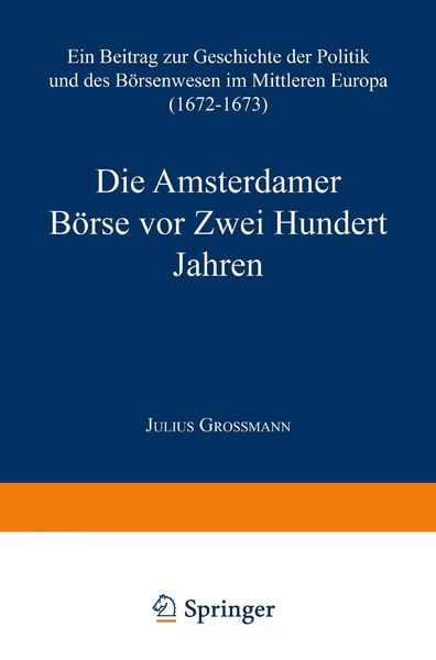 Produktbild: Die Amsterdamer B&ouml;rse vor Zwei Hundert Jahren