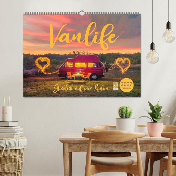 Produktbild: Vanlife - Gl&uuml;cklich auf vier R&auml;dern (Wandkalender 2027 DIN A2 quer), CALVENDO Monatskalender