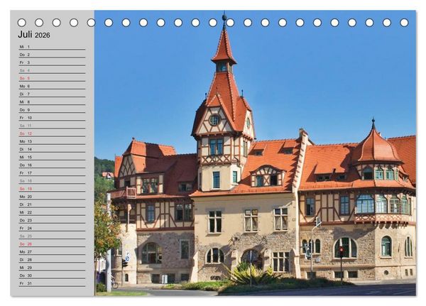 Produktbild: Jena in Th&uuml;ringen (Tischkalender 2026 DIN A5 quer), CALVENDO Monatskalender