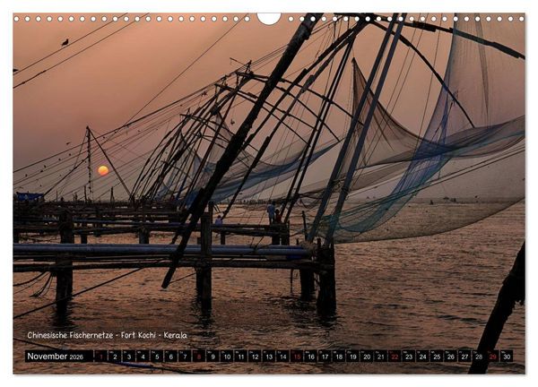 Produktbild: Der zauberhafte S&uuml;den Indiens (Wandkalender 2026 DIN A3 quer), CALVENDO Monatskalender