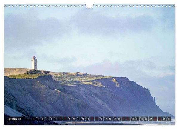 Produktbild: Rubjerg Knude Fyr - Ein Leuchtturm auf Abwegen (Wandkalender 2026 DIN A3 quer), CALVENDO Monatskalender