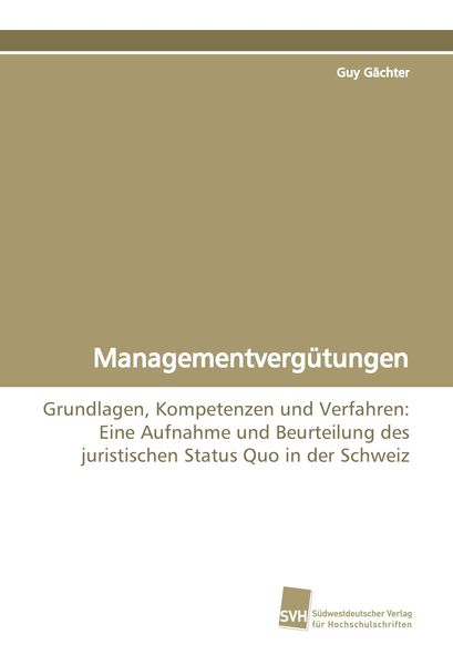 Produktbild: Managementverg&uuml;tungen