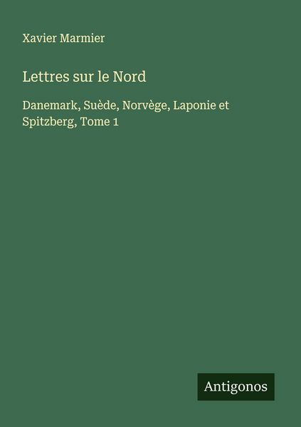 Produktbild: Lettres sur le Nord