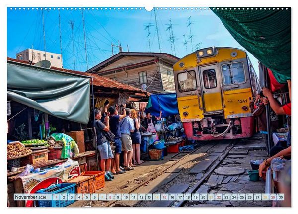 Produktbild: Bangkok - K&ouml;nigreich Thailand (Wandkalender 2026 DIN A2 quer), CALVENDO Monatskalender