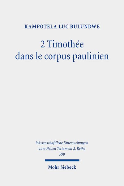 Produktbild: 2 Timoth&eacute;e dans le corpus paulinien