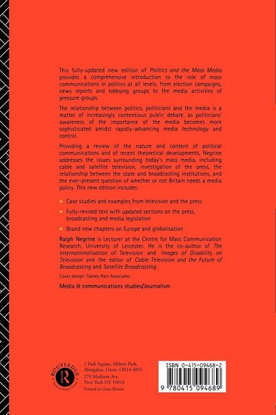Produktbild: Politics and the Mass Media in Britain