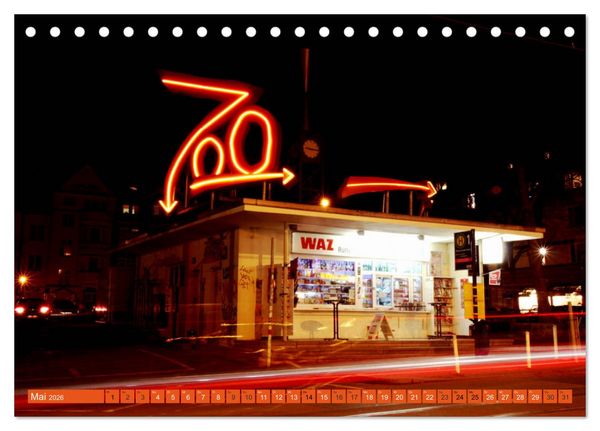Produktbild: Essen Lichter der Nacht (Tischkalender 2026 DIN A5 quer), CALVENDO Monatskalender