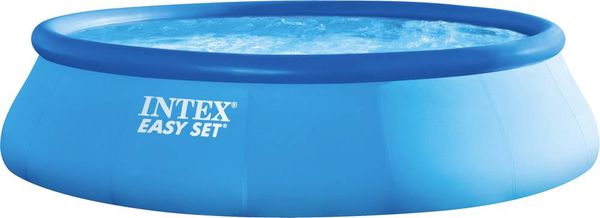 Intex Easy Set Pool Easy Pool (Aufblasring) 5621 l (Ø x H) 366 cm x 76 cm inkl. Filterpumpe, inkl. Leiter