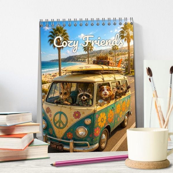 Produktbild: Cozy Friends - Kleine Kuschelhelden (Tischkalender 2027 DIN A5 hoch), CALVENDO Monatskalender