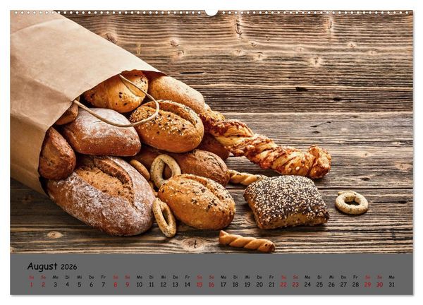 Produktbild: Mein Brotkalender (Wandkalender 2026 DIN A2 quer), CALVENDO Monatskalender