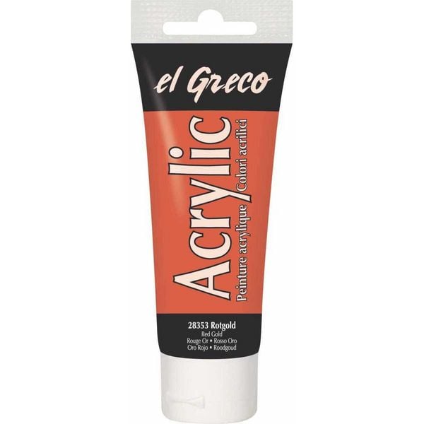 Produktbild: KREUL el Greco Acrylic rotgold 75ml Tube