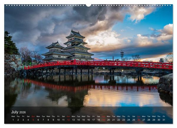 Produktbild: Japan Magic of a great country (High Quality Premium Wall Calendar 2026 DIN A2 landscape),CALVENDO 12 Month Wall Calendar