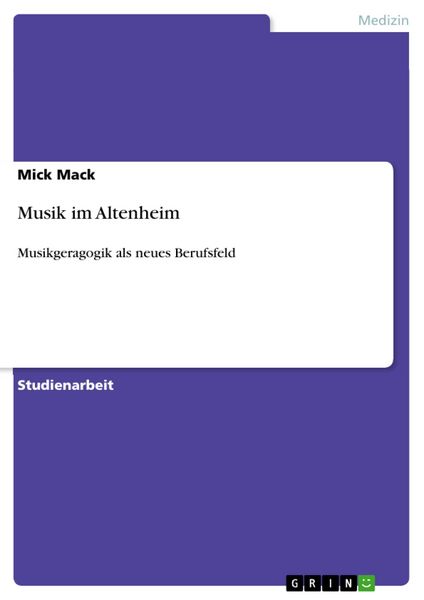 Produktbild: Musik im Altenheim
