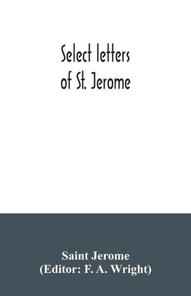 Produktbild: Select letters of St. Jerome
