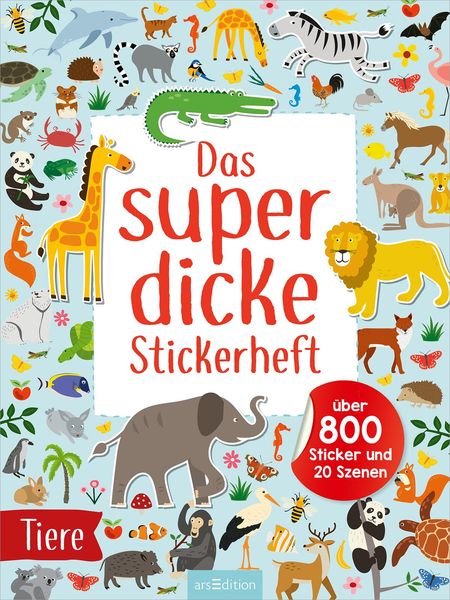 Produktbild: Das superdicke Stickerheft – Tiere