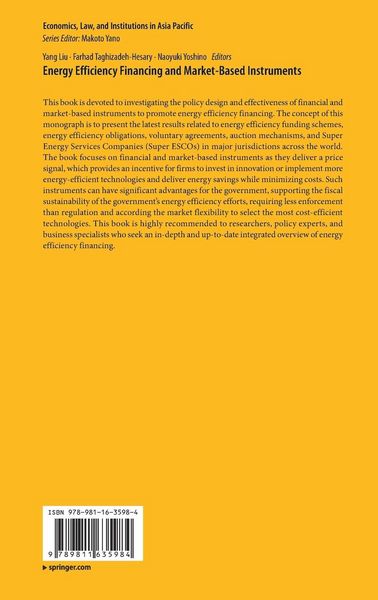 Produktbild: Energy Efficiency Financing and Market-Based Instruments